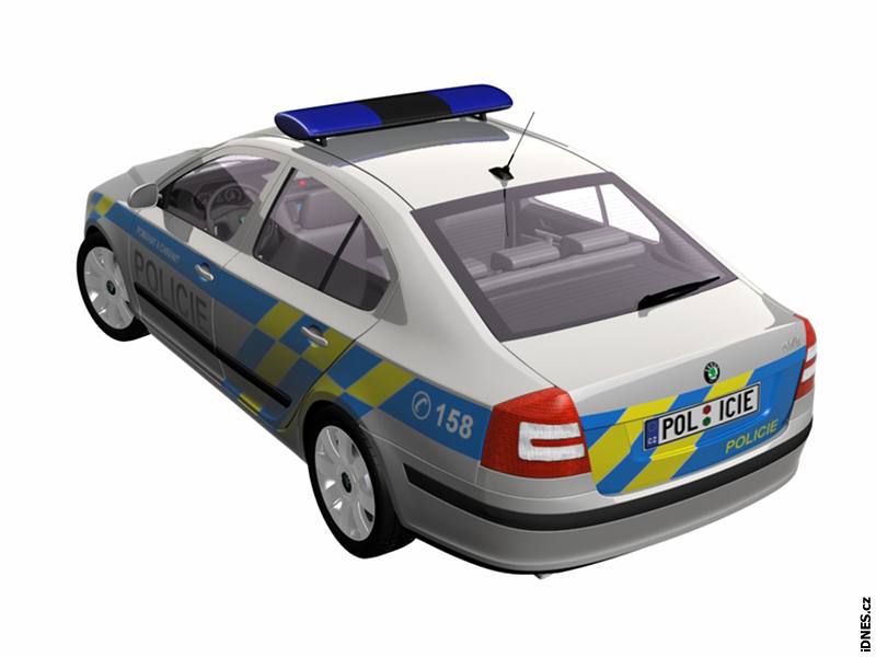 Nový vzhled policejní voz na modelu koda Octavia.