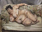 Lucian Freud - obraz Benefits Supervisor Sleeping