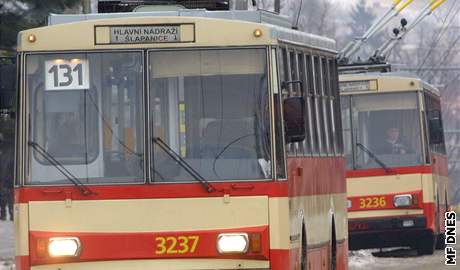 Trolejbus v Brn - ilustraní foto