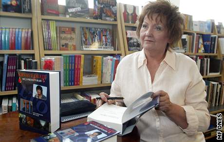 Jana Lorencová, autorka knihy Krvavé oleje - Mj pítel vrah; kest knihy v kvtnu 2006.