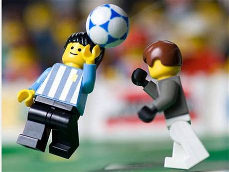 Lego fotografie - Legendární Maradonova ruka