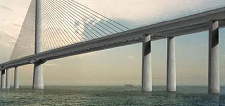 Bin Ládinova firma chce postavit most i centra na jeho obou stranách