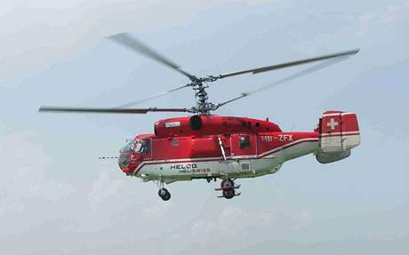 O opravu vysílae se postará obí vrtulník Kamov Ka-32 s nosností 12 700.
