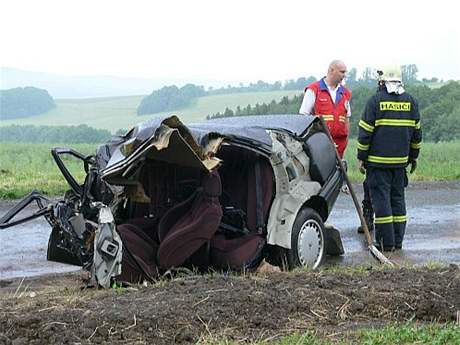 Nehoda u Jasenice na Vsetnsku