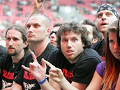 Koncert kapely Metallica - fanouci