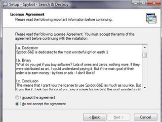 Spybot EULA