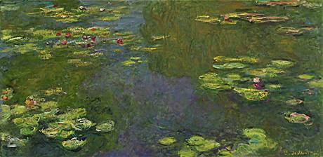 Claude Monet - obraz Jezrko s leknny (Le bassin aux nymphas) 