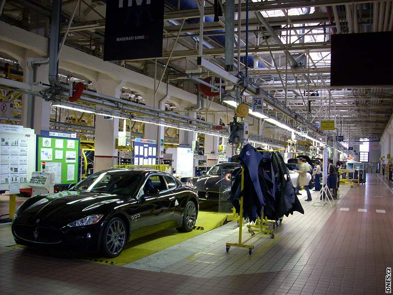 Návtva v továrn Maserati