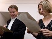 Martin Bursík a Kateřina Jacques, 24. června 2008 Martin Bursík a Kateřina Jacques, 24. června 2008