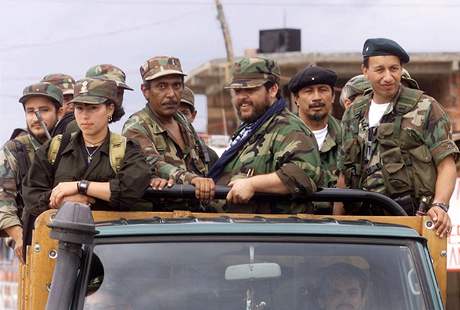 Levicov povstalci z kolumbijskho hnut FARC
