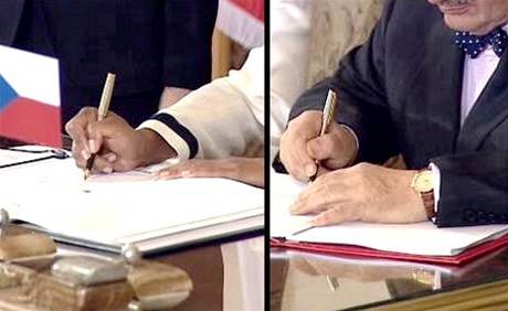 Podpis smlouvy 