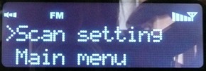 Blik - display - FM scan setting