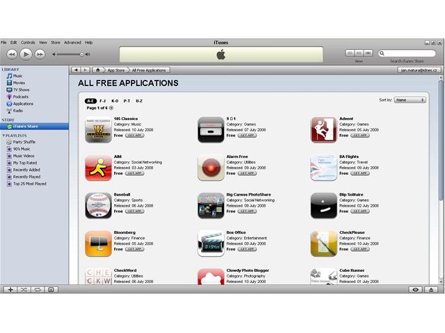 iTunes CZ App Store