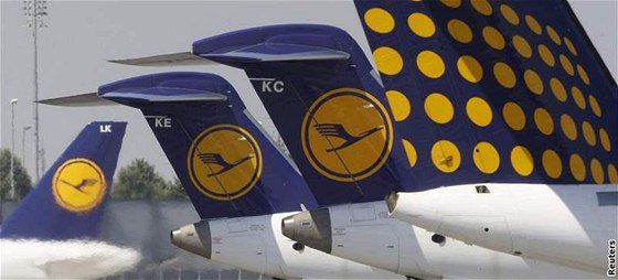 Letadla spolenosti Lufthansa.