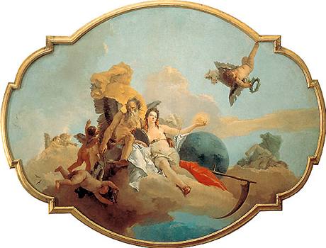 Giovanni Battista Tiepolo - obraz as odhaluje pravdu