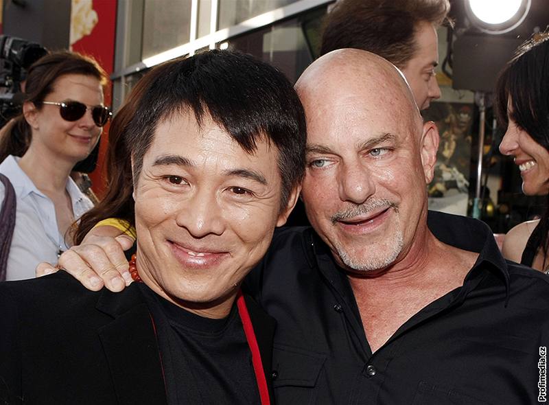 Reisér Rob Cohen a herec Jet Li na premiée filmu Mumie: Hrob Draího císae