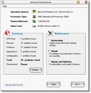 Advanced WindowsCare Personal Edition