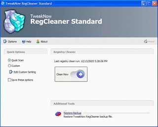 TweakNow RegCleaner