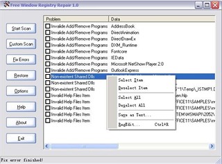 Free Window Registry Repair