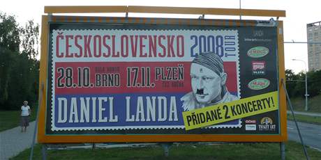Ponien billboard naproti stedisku Lipsko v brnnskch Kohoutovicch