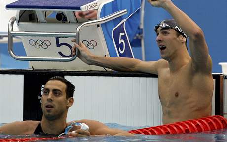 Michael Phelps (vpravo), Milorad avi 