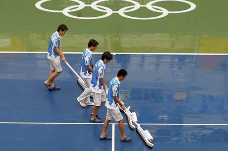 Technická eta suí v Pekingu tenisový kurt