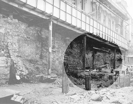30 let trasy A praskho metra. Objev stedovkho mostu u stanice Mstek, 1976