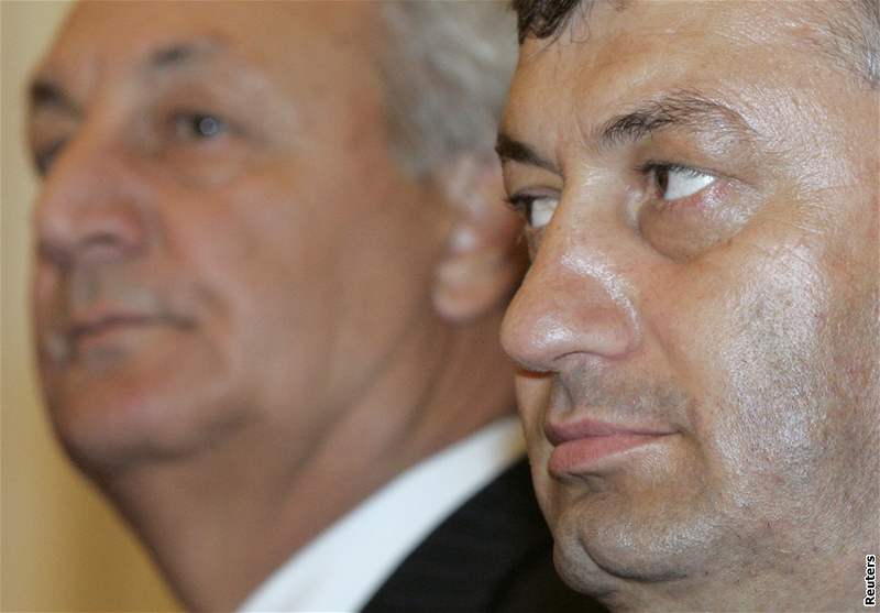 Prezidenti Abcházie a Jiní Osetie Sergej Bagap a Eduard Kokojev