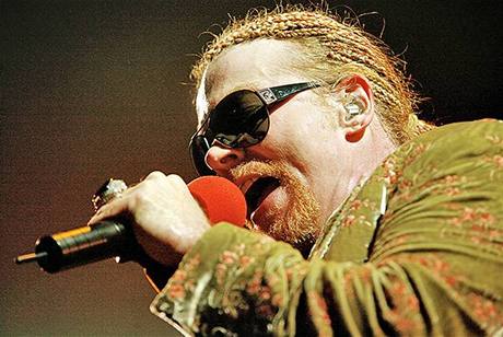 Guns N´ Roses v Praze v roce 2006 (Axl Rose).