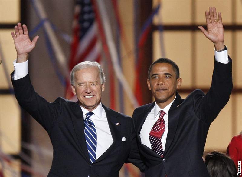 Barack Obama a Joe Biden v Denveru (28. srpna 2008)