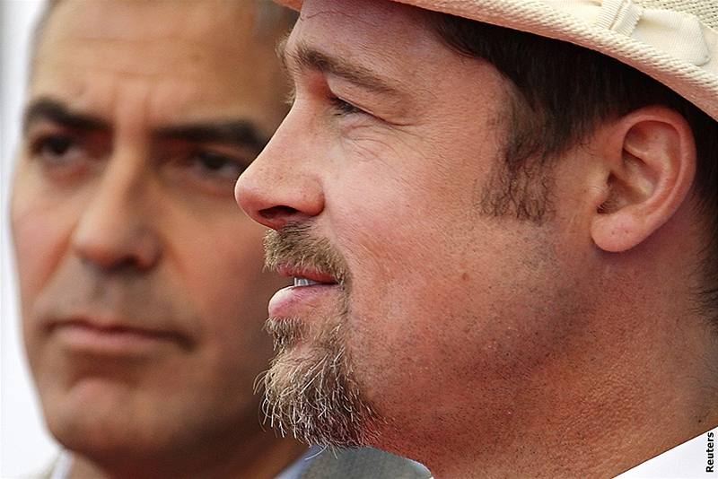 Filmový festival Benátky 2008 - George Clooney a Brad Pitt