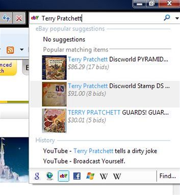 IE8 beta 2: Visual Search eBay