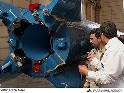 Motor 1. stupn rakety Safir alias Shahab 3