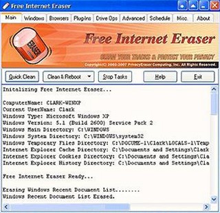 Free Internet Eraser