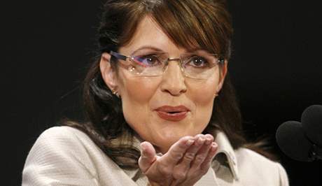 Sarah Palinová na republikánském sjezdu v Minnesot (3. záí 2008)