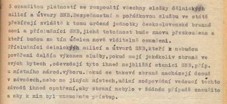 Text rozhlasovho prohlen dajn pipravenho Jaroslavem Borkovcem (1949)
