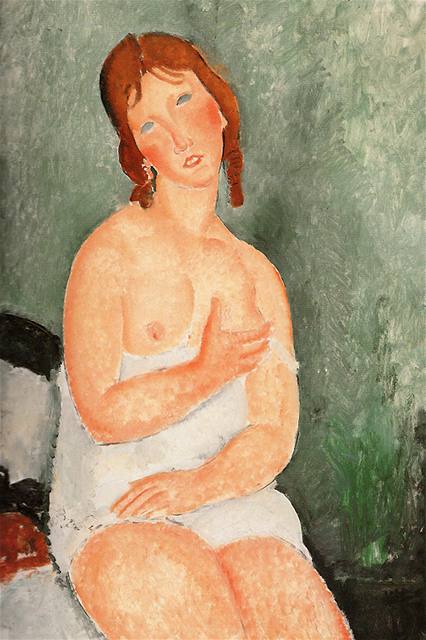 Amedeo Modigliani - obraz Mladá ena v koili