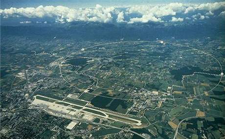 CERN leteck pohled se zkresem novho urychlovae