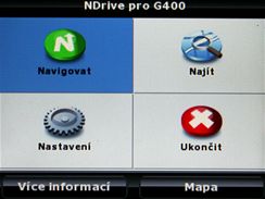 NDrive G400 displeje