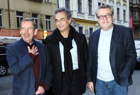 Vclav Havel, Georges-Marc Benamou a Milo Forman