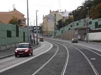 Nov tramvajov tra v ul. Radlick