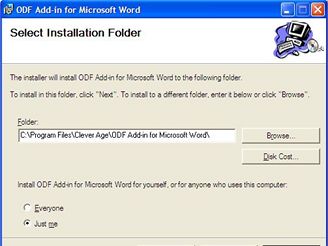 ODF pro MS Word