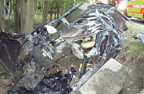 Nehoda u obce Chotoviky na Plzesku (28. 9. 2008)