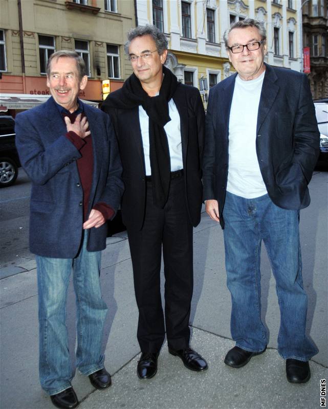 Václav Havel, Georges-Marc Benamou a Milo Forman