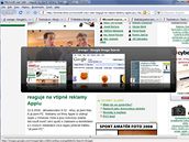 Firefox - nové pepínání mezi panely (v Minefield)