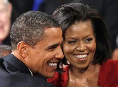 Barack Obam se svoj manelkou Michelle.