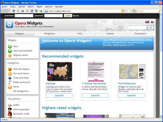 Opera Widgets