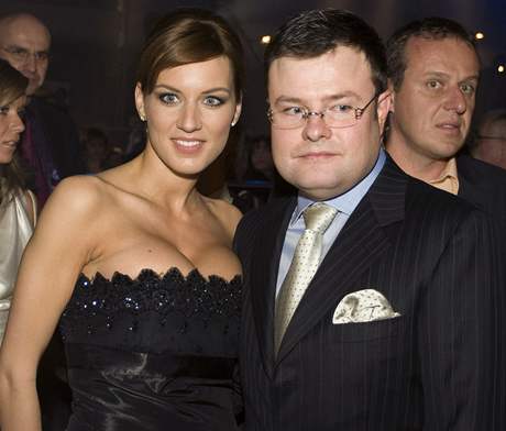 Miss esk republiky 2005 Lucie Krlov s manelem Zdekem Kaufmannem
