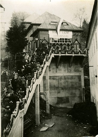 Lanovka na ernou horu, rok 1928