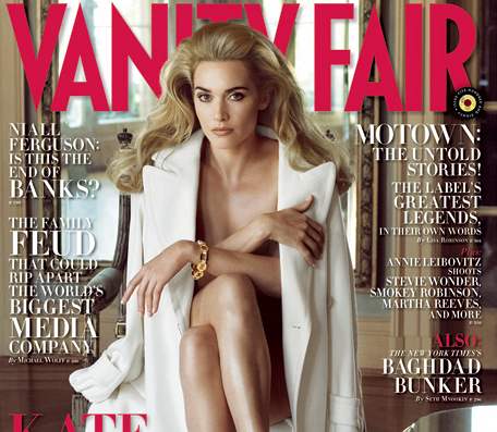 Kate Winsletová na obálce prosincového ísla Vanity Fair